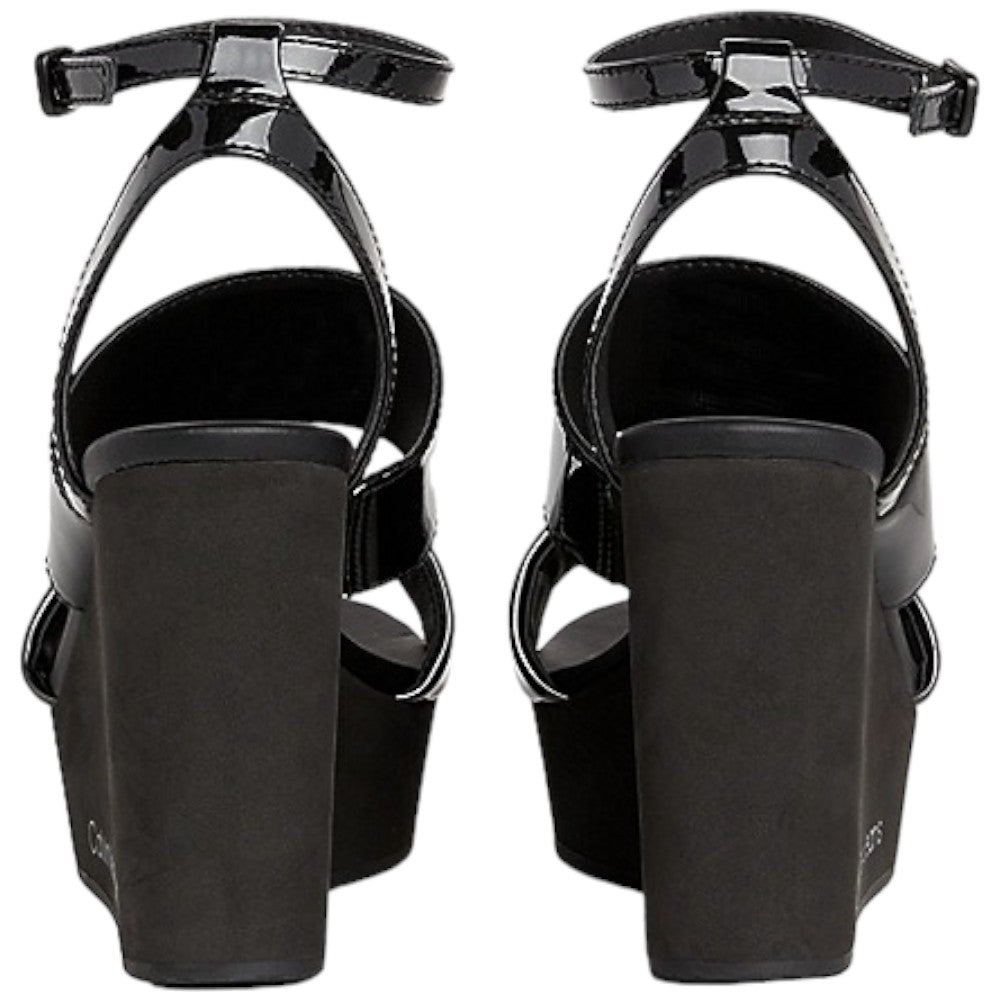 Calvin Klein Jeans sandali neri wedge sandal hardware YW0YW01459 Sandali Calvin Klein Jeans