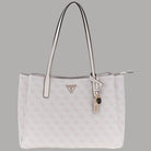Borsa shopping Guess Noelle II Tech Tote con stampa monogramma 4G e manici doppi
