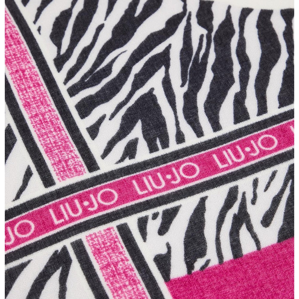 Liu Jo sciarpa stola fuxia cm 70x180 Baby Zebra 2F4105T0300 Sciarpe Liu Jo