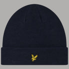 Berretto Lyle & Scott Baine nero con logo aquila ricamato