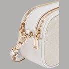 Liu Jo borsa a tracolla piccola AA6100T388A bianca con dettagli in pelle e chiusure in oro