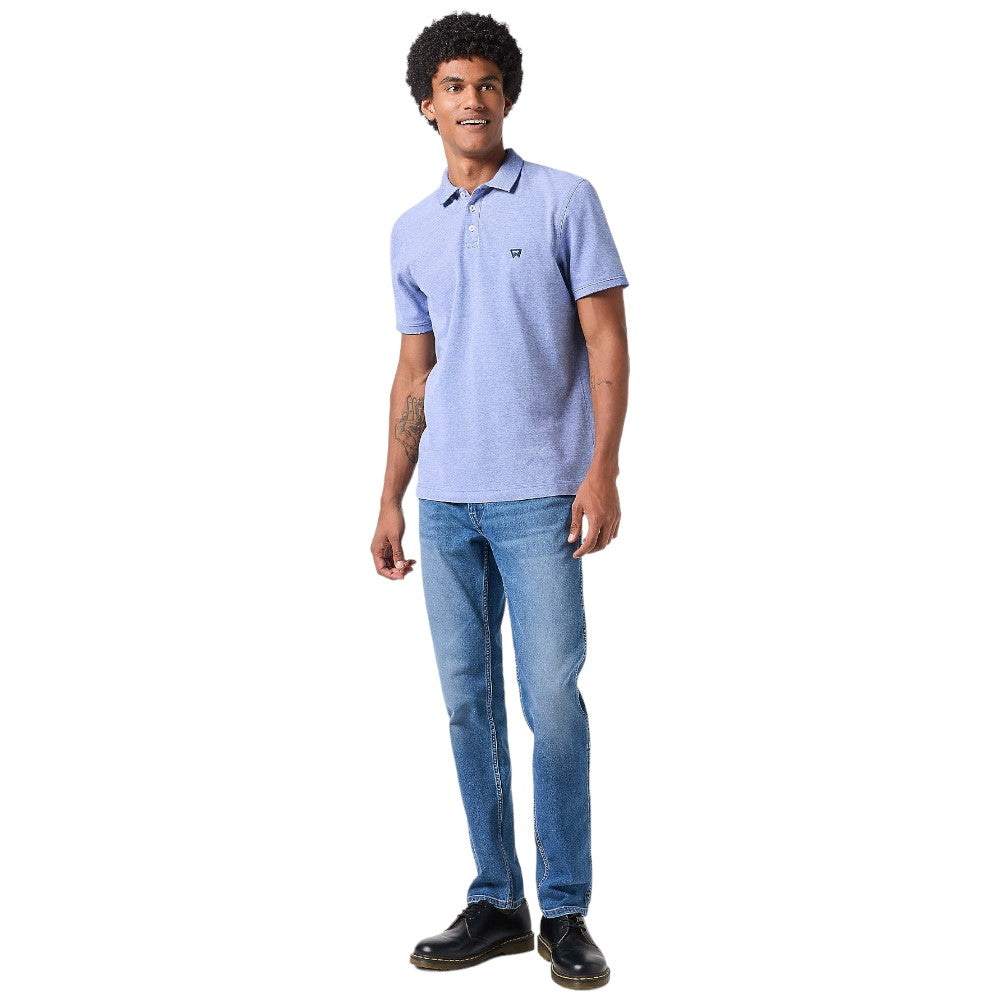 Wrangler maglietta polo celeste 112350391 - Prodotti di Classe