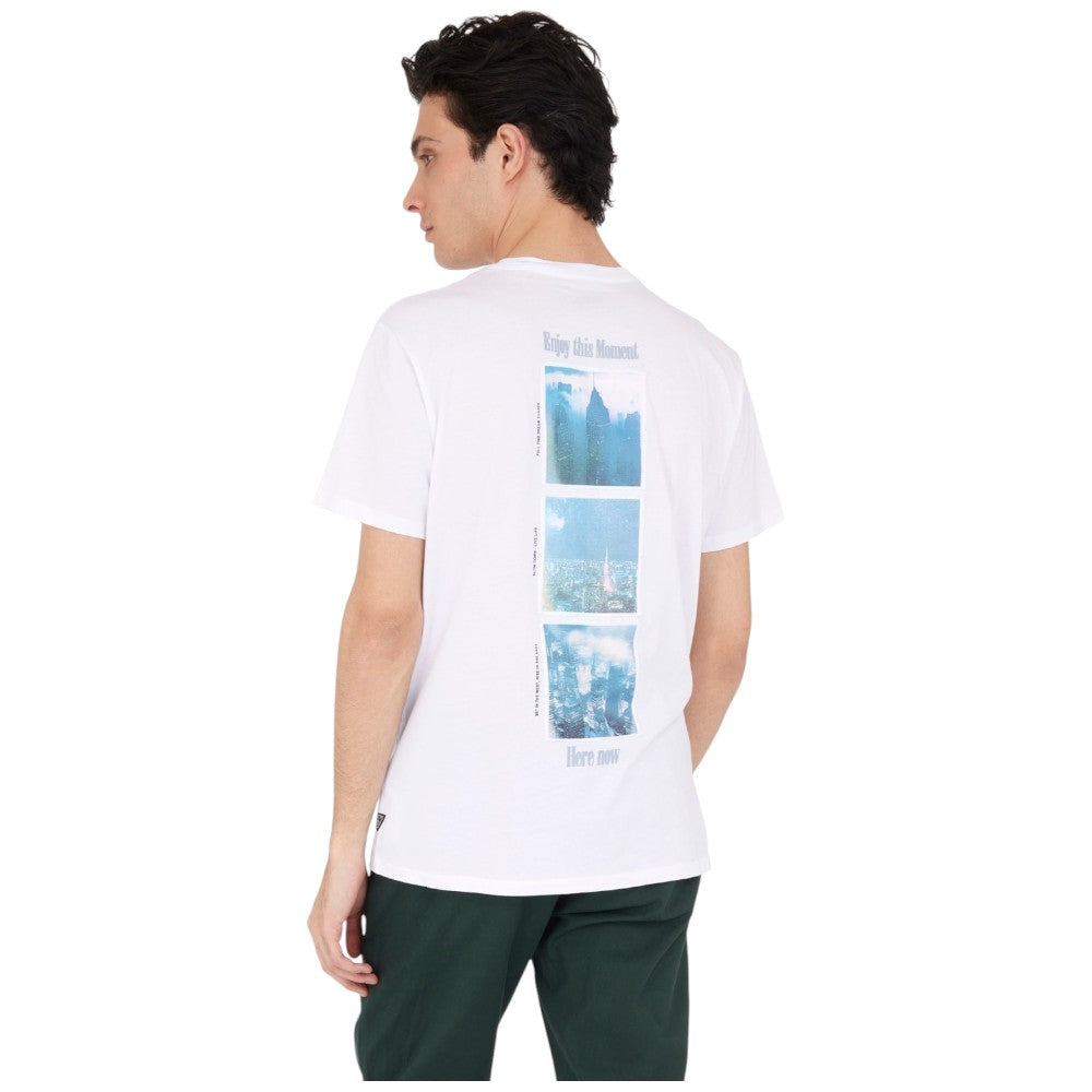 Guess t-shirt bianca logo ricamato M5RI58 K9RM1 G011 T-shirt Guess