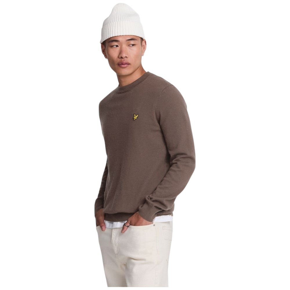 Lyle & Scott pullover merino taupe KN2110VC Maglieria Lyle & Scott