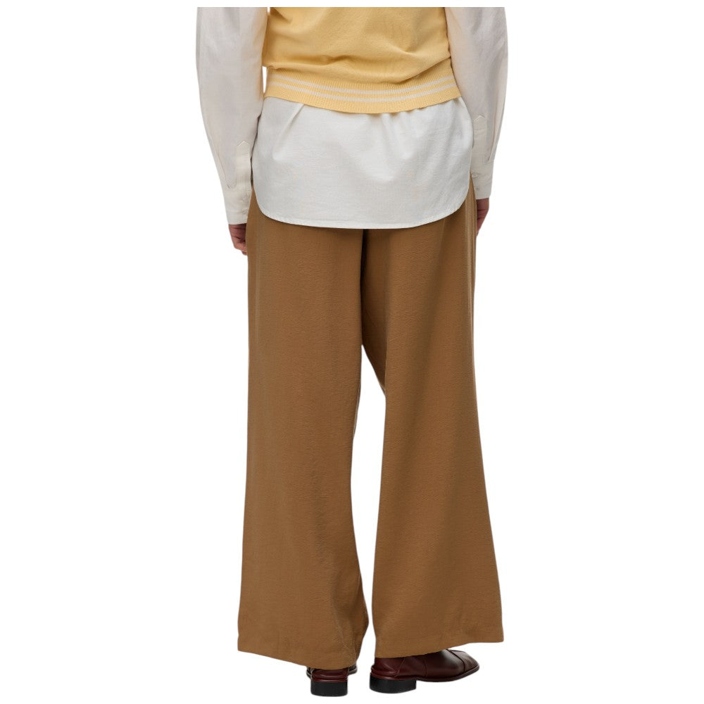 Vero Moda pantalone vita alta nocciola 10326813 Pantaloni Vero Moda