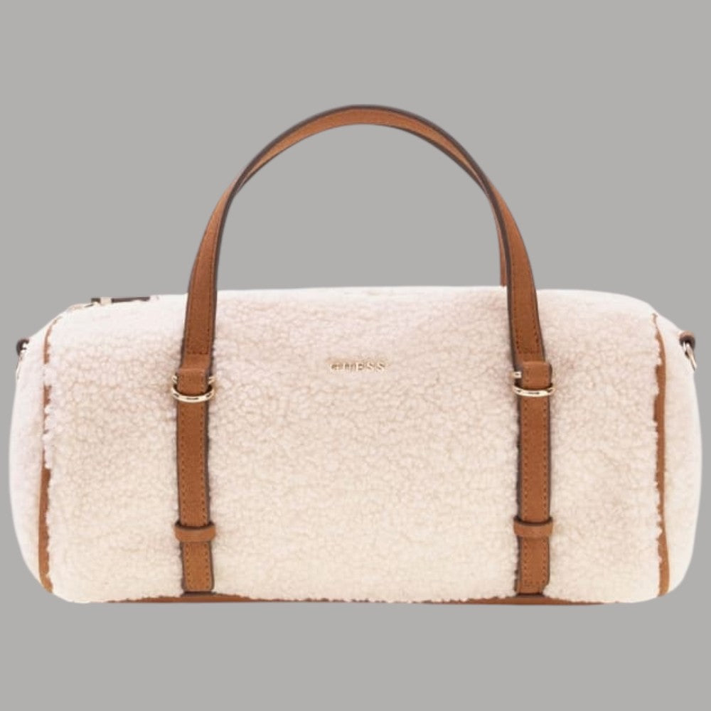Mini borsa a tracolla Guess Taylor effetto teddy