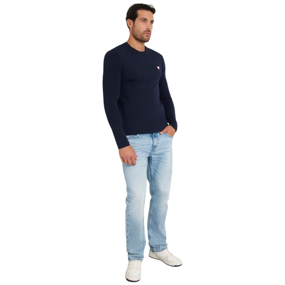 Guess t-shirt blu manica lunga M2YI28-J1314 T-shirt Guess
