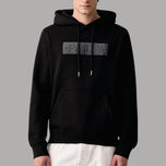 Calvin Klein LS 350FLEECE SPW GRA felpa con logo stampato nera con cappuccio e tasca a marsupio