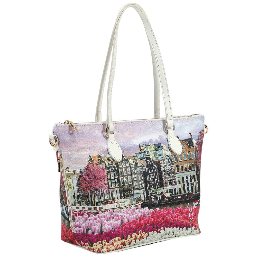 YNot borsa shopping media Amsterdam Tulips YES396S4 Borse YNot