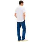 Tommy Hilfiger t-shirt bianca logo centrale MW0MW38636YBR T-shirt Tommy Hilfiger