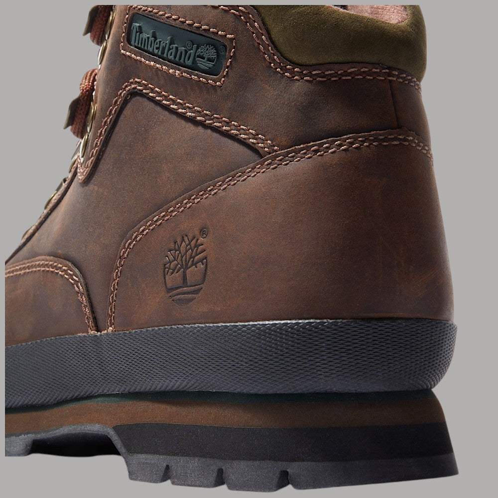 Timberland scarponcino da trekking uomo marrone con tomaia in pelle e dettaglio logato