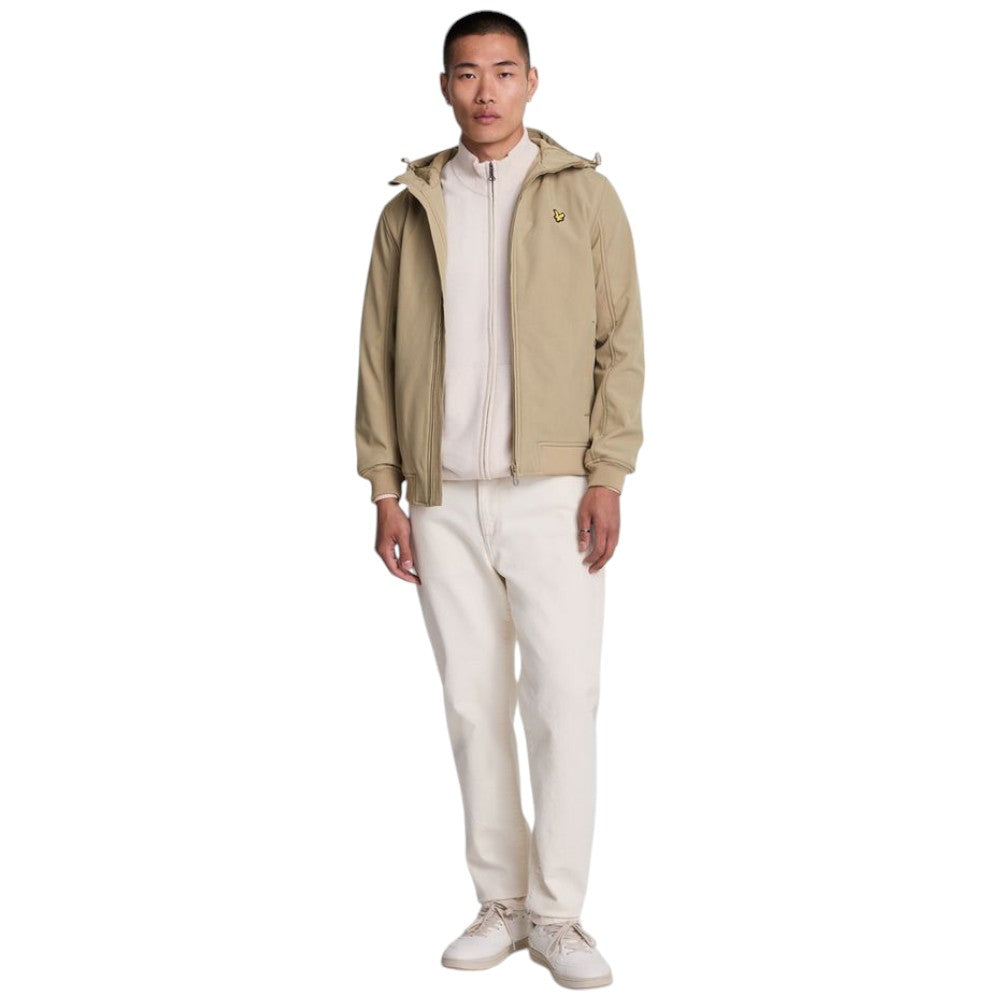 Lyle & Scott giacca beige chiaro Fleece Back Softshell JK2110V Giubbini Lyle & Scott