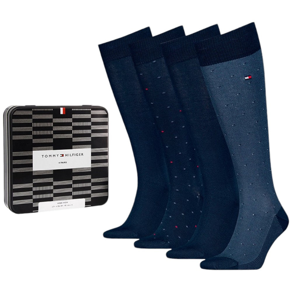 Tommy Hilfiger gift box 4 paia di calzini blu 701229784001 Calzini Tommy Hilfiger