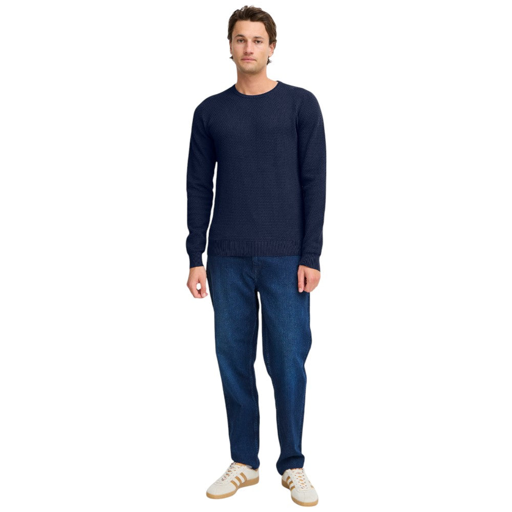 Blend pullover blu trama 3D 20717257 Maglieria Blend