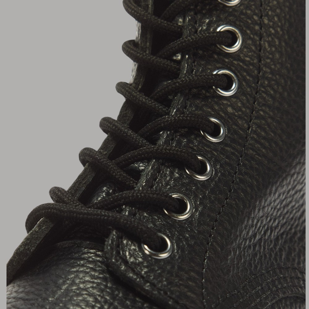Stivali in nappa lavorata Dr Martens Sinclair neri con occhielli e stringhe nere