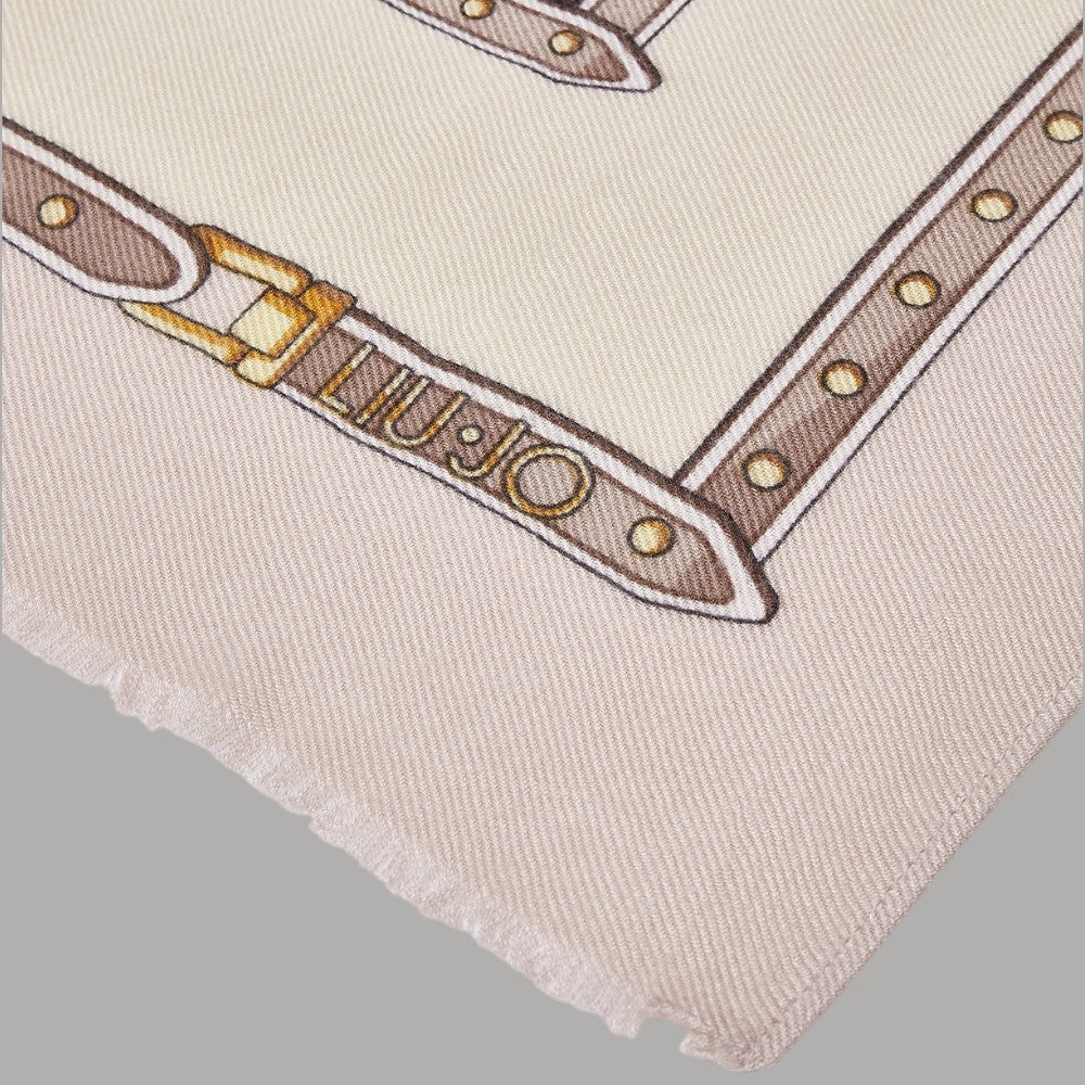 Sciarpa Liu Jo stola con fantasia logo monogram