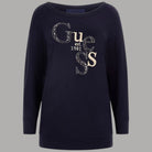 Guess maglione blu con logo W5YR22 Z2NQ2 G7V2 - Prodotti di Classe