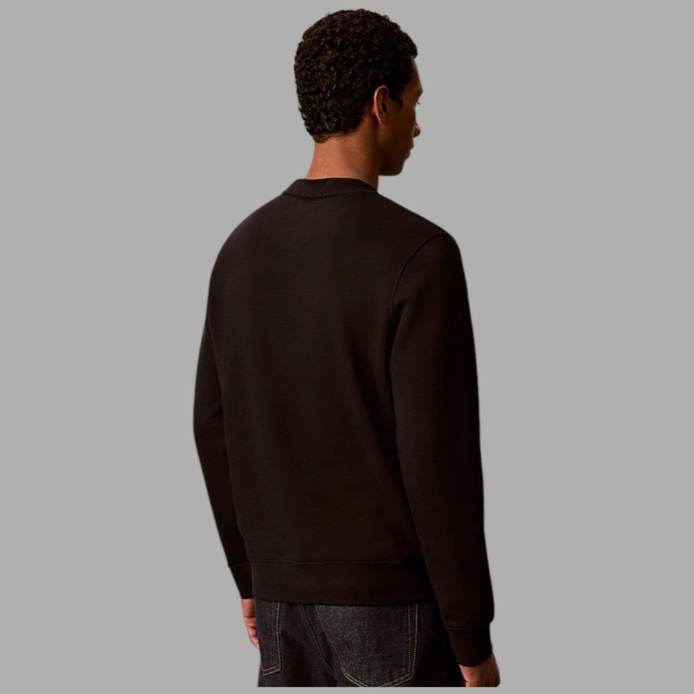 Calvin Klein felpa uomo nera con patch LV04LH230G retro