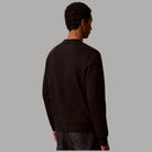 Calvin Klein felpa uomo nera con patch LV04LH230G retro