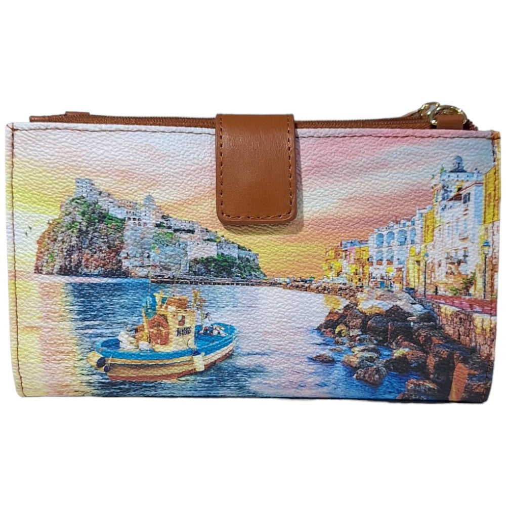 YNot portafoglio borsetta special Edition stampa Ischia YES456S4 Portafogli YNot