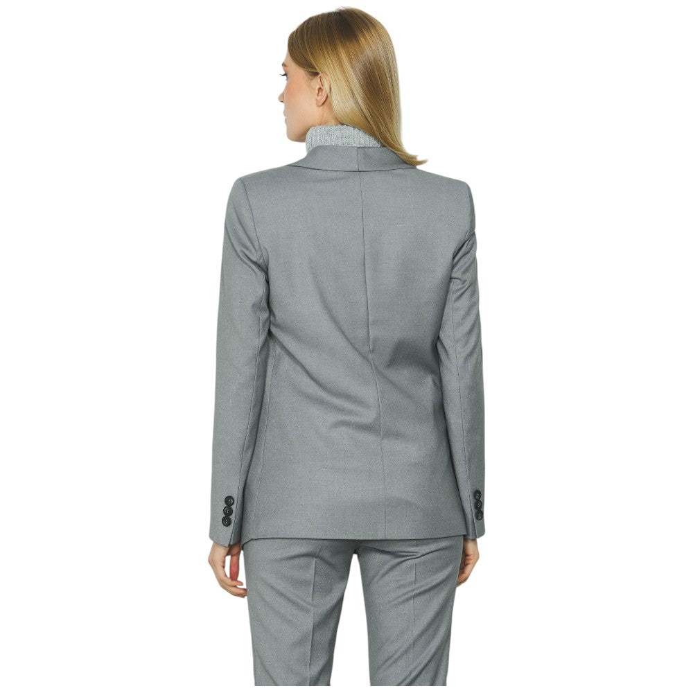 Relish giacca blazer grigia collo sciallato Dania RDA2405091034 Giacche Relish