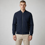 Markup Giacca bomber da uomo softshell stretch nero con zip frontale e tasche laterali