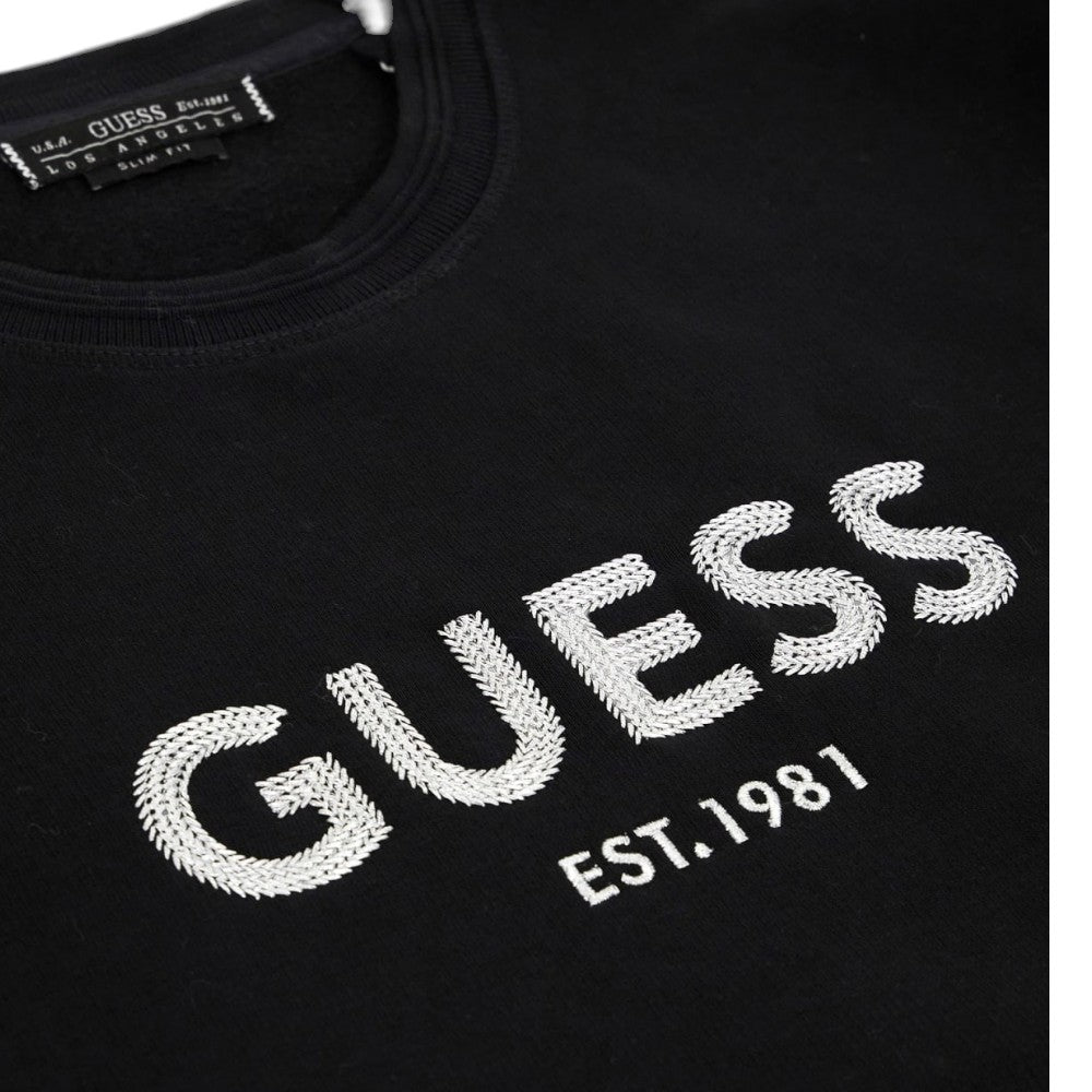 Guess felpa nera logo box M4BQ23 K9Z21 JBLK Felpe Guess