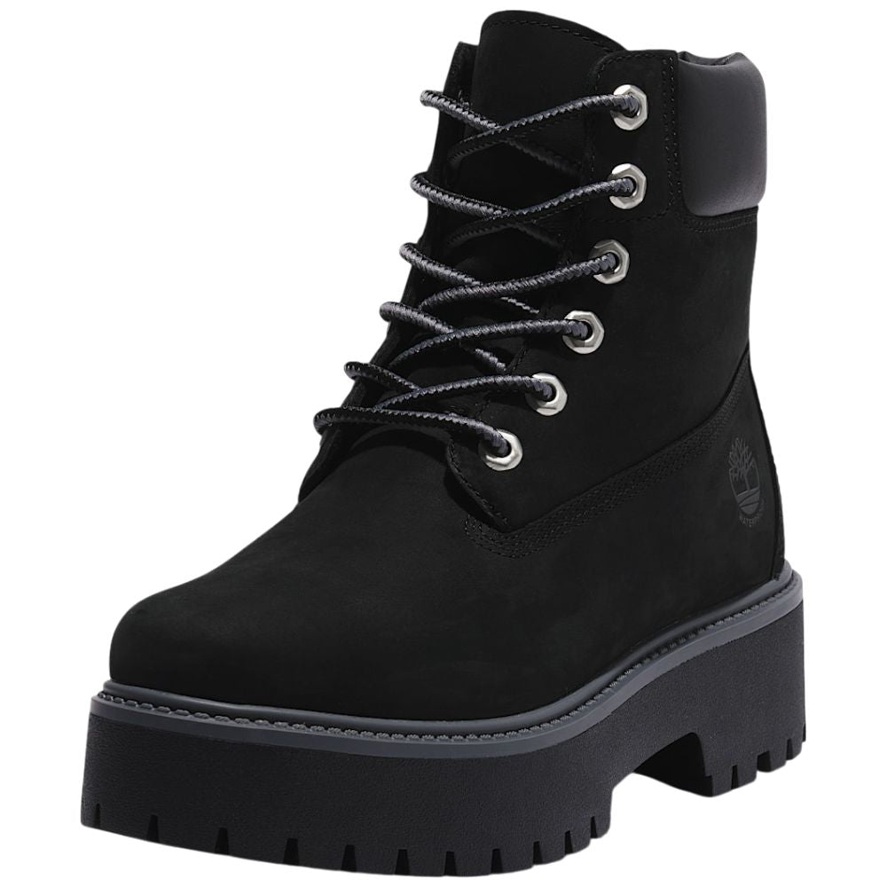 Timberland donna stivale nero Impermeabile con Plateau Stone Street 6-Inch Timberland