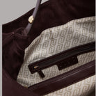 Borsa grande Liu Jo hobo con borchie gerona AF6029T711A in rosso bordeaux con dettagli borchiati