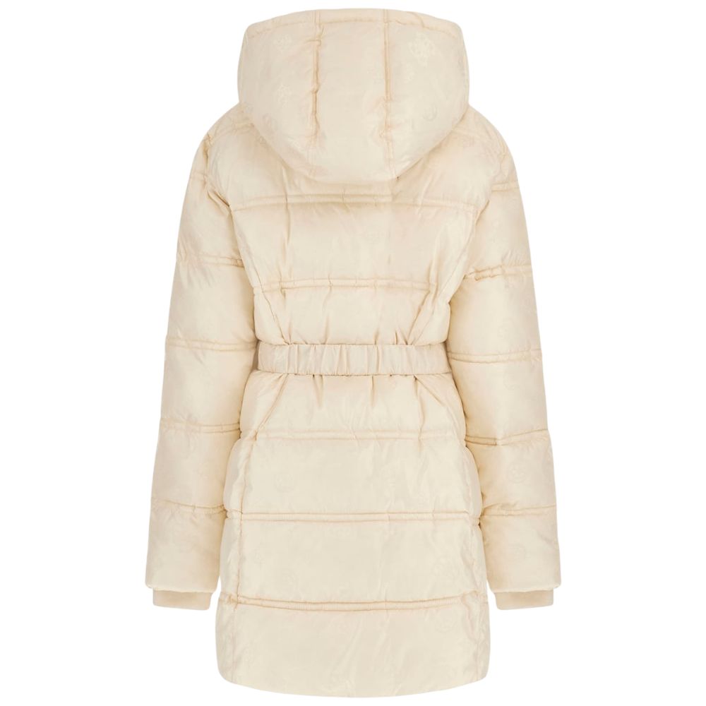 Guess piumino puffer lungo vaniglia IMMA W5BL44W2912G1F7 Guess