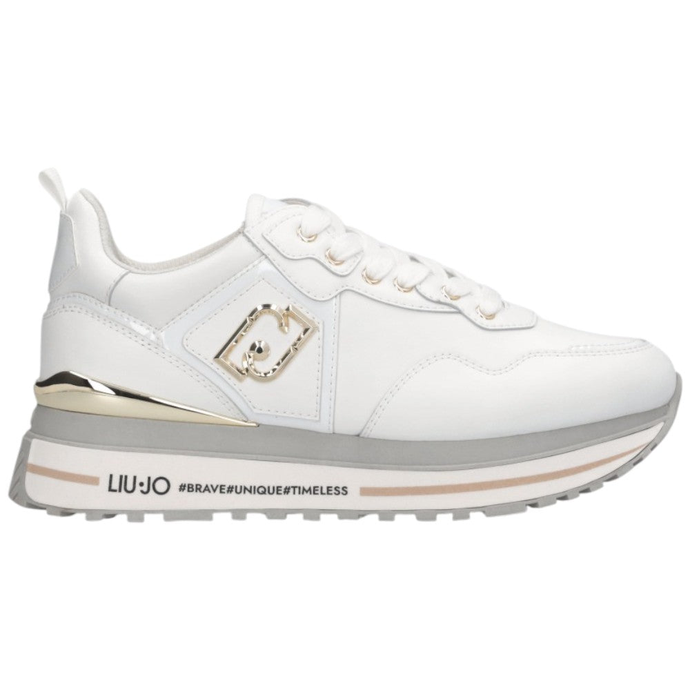 LIU JO sneakers bianche in pelle MAXI WONDER Liu Jo