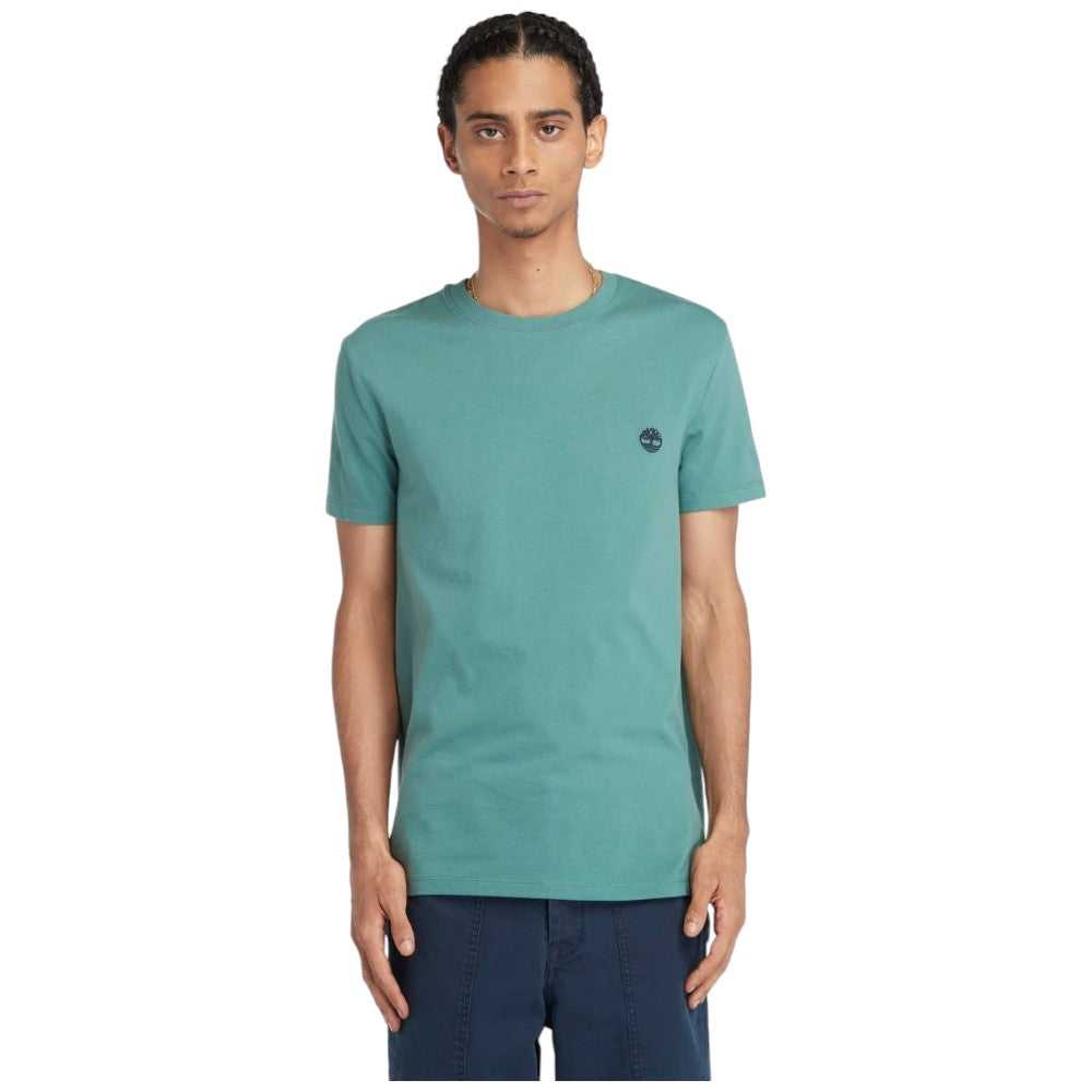 Timberland t-shirt dustan river verde acqua TB0A2BPREG5 T-shirt Timberland