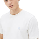Tommy Hilfiger t-shirt avorio logo TH ricamato MW0MW39256Z00 T-shirt Tommy Hilfiger