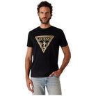 Guess t-shirt nera logo oro Chain M5RI49 K9RM1 JBLK T-shirt Guess