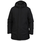 Markup parka nero lungo in tessuto tecnico MK24007 Giubbini Markup