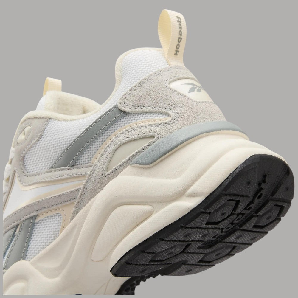 Scarpe donna running Reebok Charge Run 100264258 bianco grigio texture suola antiscivolo