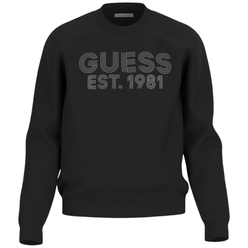 Guess felpa nera Beau M4YQ08 K9Z21 Felpe Guess