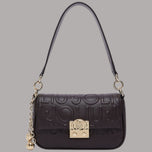 Borsa piccola Liu Jo Adiva crossbody nero con dettagli in oro e stampa logata