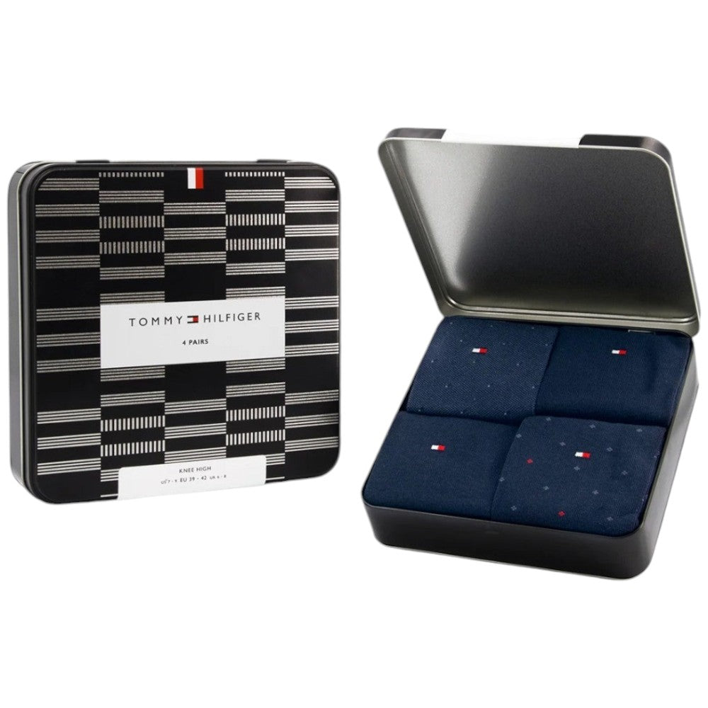 Tommy Hilfiger gift box 4 paia di calzini blu 701229784001 Calzini Tommy Hilfiger