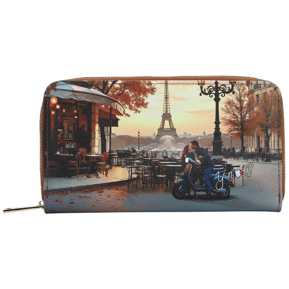 YNot portafoglio grande KISSES FROM PARIS YES361F6 Portafogli YNot