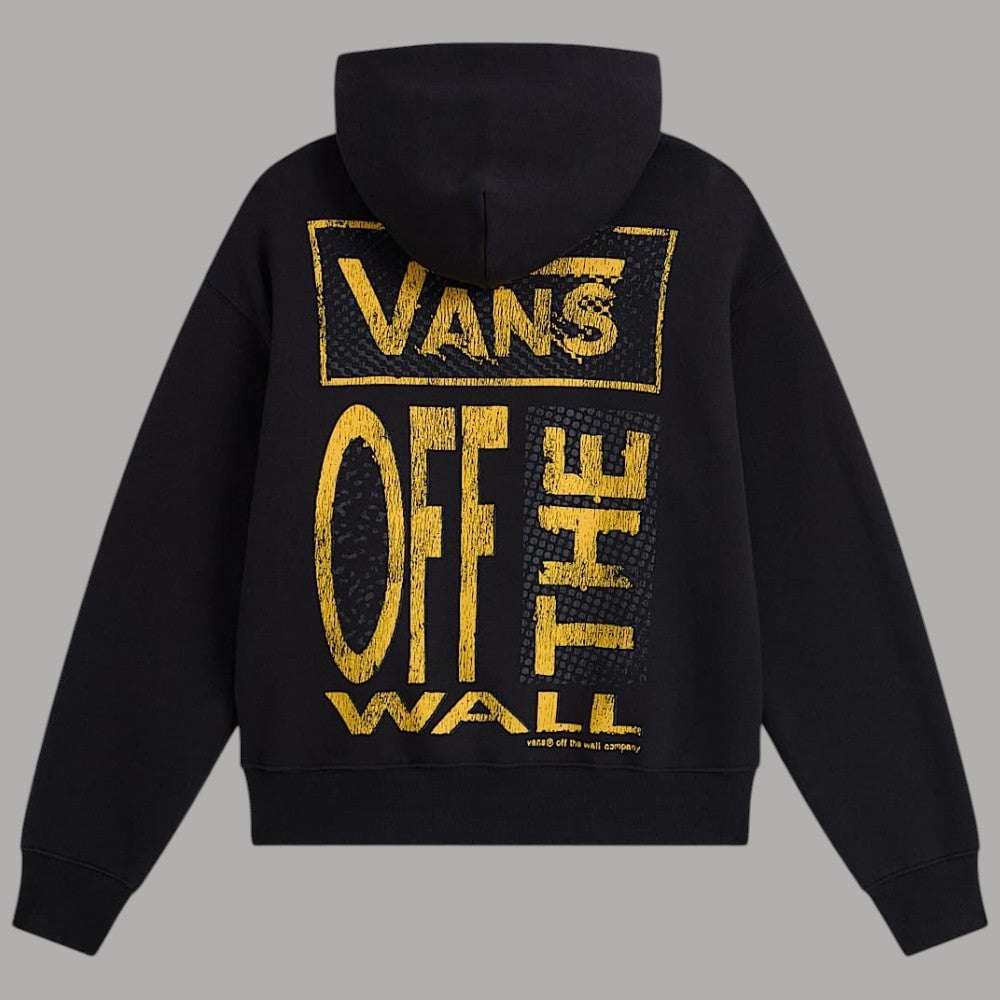Felpa nera oversize Vans Cut and Paste con stampa grafica