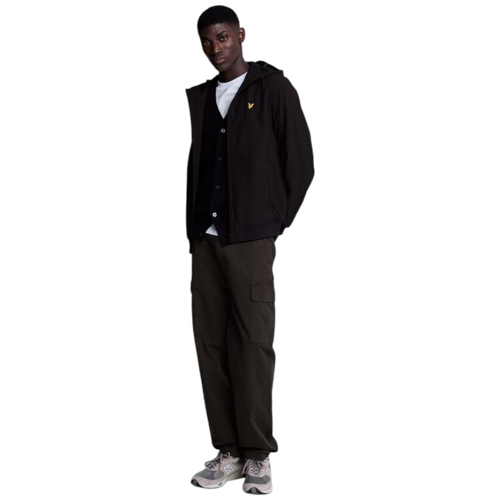 Lyle Scott giacca nera Fleece Back Softshell JK2110V Giubbini Lyle & Scott