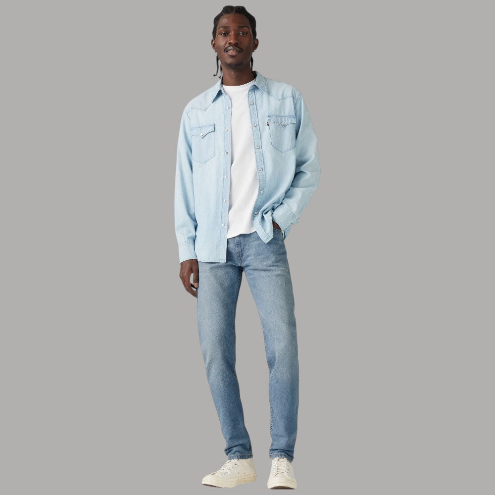 Jeans uomo Levi's 512 in denim chiaro Pelican Rust