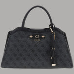 Borsa a mano Guess nera con tracolla regolabile, manici e zip