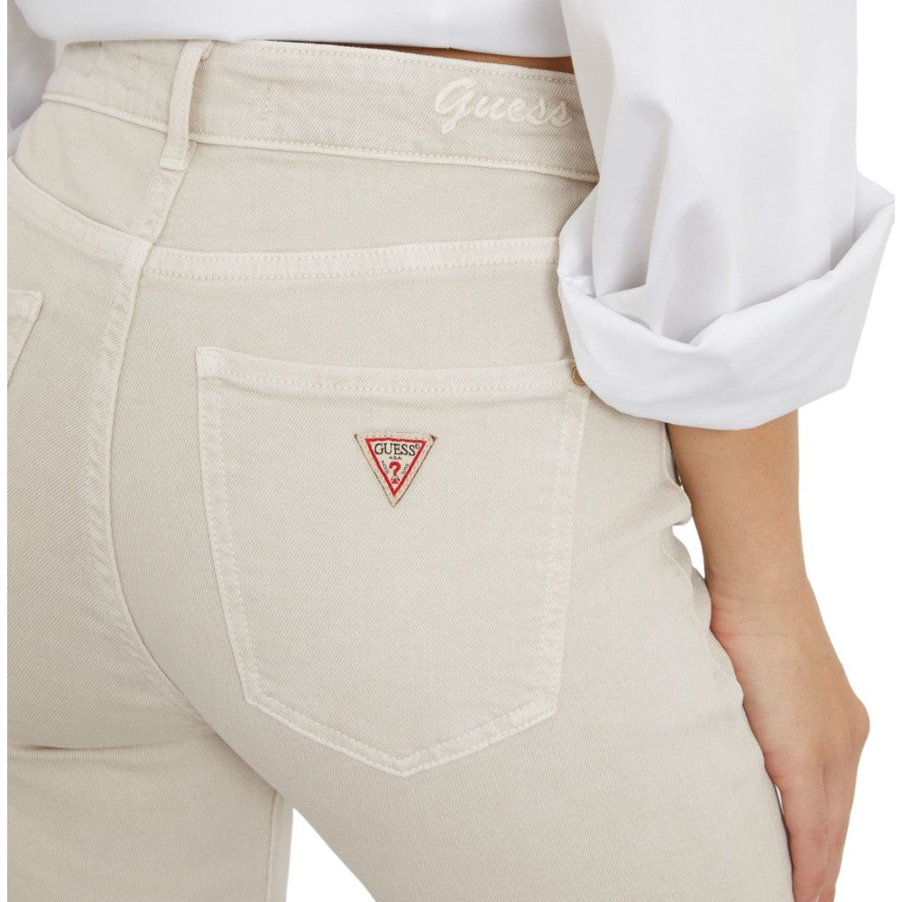 Guess pantaloni crema Sexy Flare W4RB38 WFY1A - Prodotti di Classe