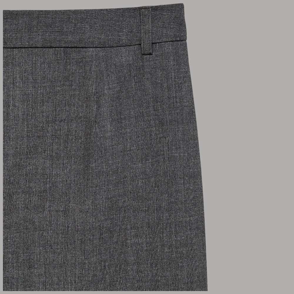 Vero Moda Texas straight pant in grigio con texture a spina di pesce