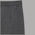 Vero Moda Texas straight pant in grigio con texture a spina di pesce