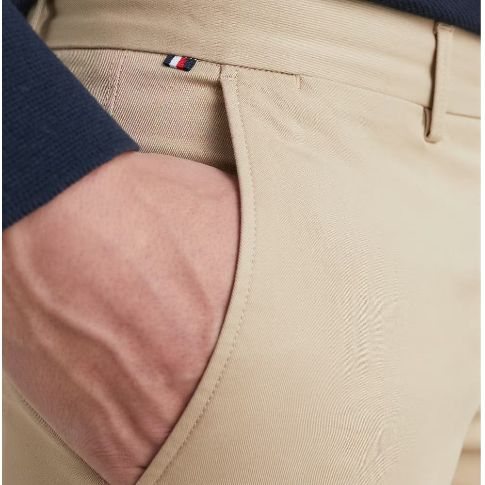 Tommy Hilfiger pantaloni chino Bleecker beige MW0MW26619 Pantaloni Tommy Hilfiger