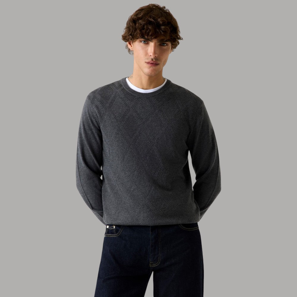 Guess pullover antracite JAMAAR M5BR08 Z0432 DWHT - Prodotti di Classe