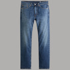 Jeans Levi's 505 regular fit blu denim con dettagli di cuciture e tasche frontali